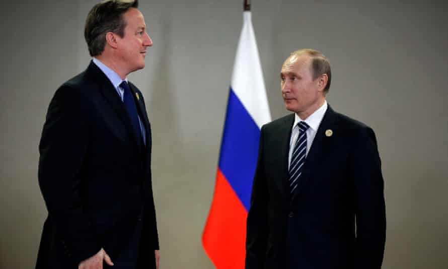 Vladimir Putin and David Cameron during the G20 summit in November 2015.