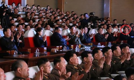 The top North Korean official Kim Yong-chol appeared in public alongside Kim Jong-un at a musical performance.