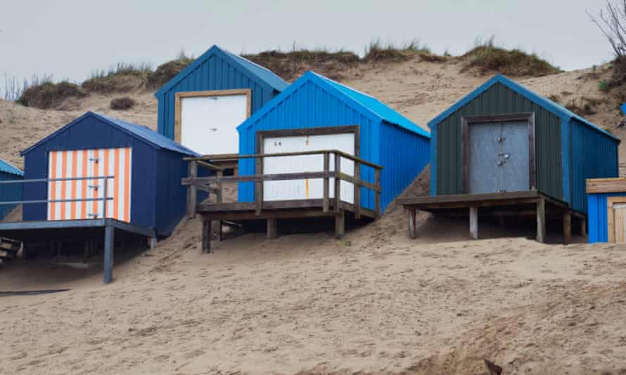 Beach huts.