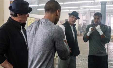 A bout a boy … Sylvester Stallone and Michael B Jordan in Creed.