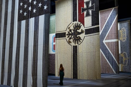 Eight Nation Alliance Flags by Ai WeiWei at Aviva Studios.