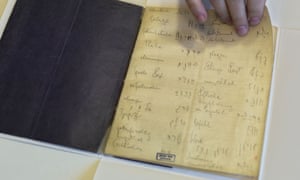 Book of the Hebrew dictionary of Franz Kafka at the Israeli People's Library in Jerusalem.