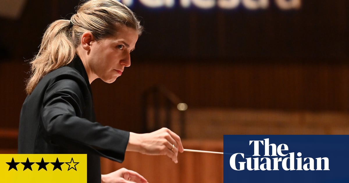 LPO/Canellakis review – poetic Beethoven and a clear, if careful, take on Shostakovich’s wartorn masterpiece
