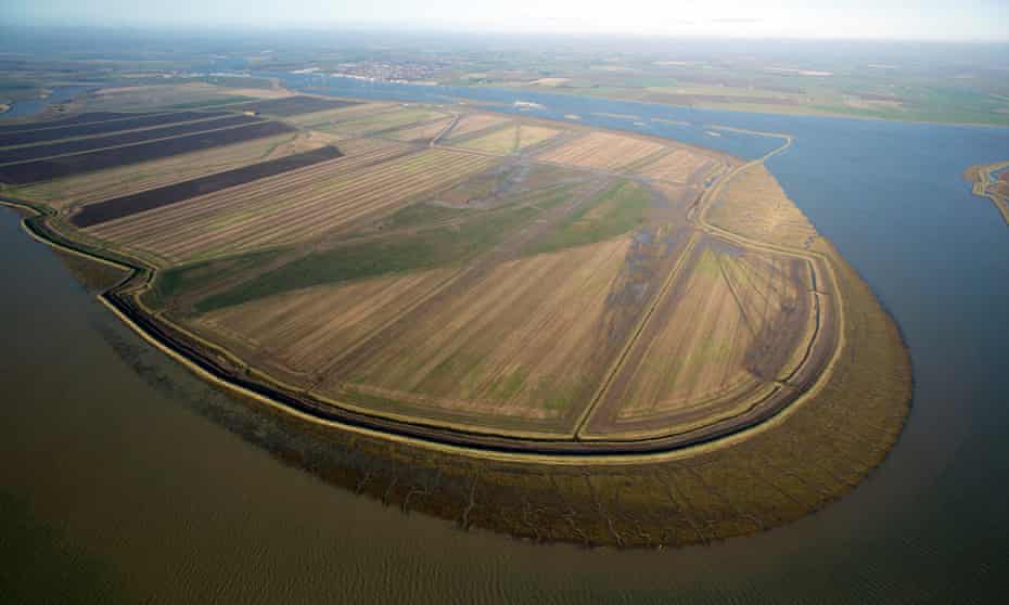 Aerial view of Wallasea Island