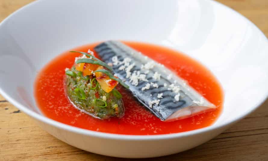 ‘Silvery fillet’: pickled mackerel.