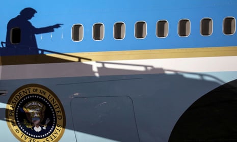 U.S. President Donald Trump campaigns in MinnesotaThe shadow of U.S. President Donald Trump casts on Air Force One as he arrives for a campaign rally at Duluth International Airport in Duluth, Minnesota, U.S., September 30, 2020. REUTERS/Leah Millis TPX IMAGES OF THE DAY