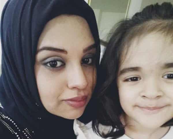 Fernaaz Hussain and daughter