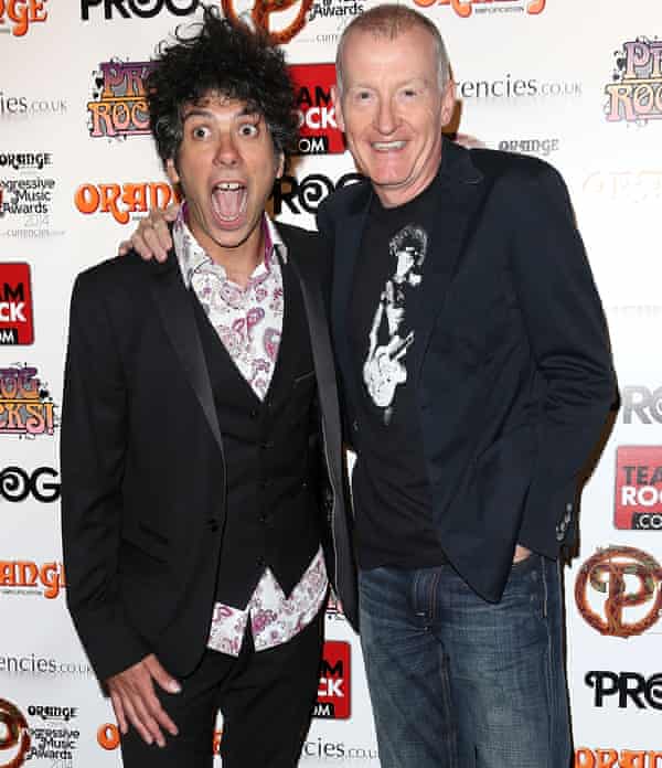 Kavus Torabi and Steve Davis at the Progressive Music Awards in 2014