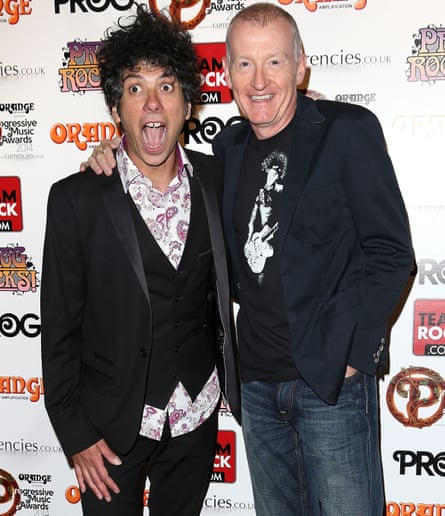 Kavus Torabi and Steve Davis at the Progressive Music Awards in 2014