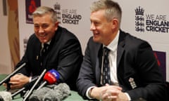 England’s new head coach Chris Silverwood (left) and and the managing director of men’s cricket, Ashley Giles, are clear what they want the teams to achieve in the coming cycle.