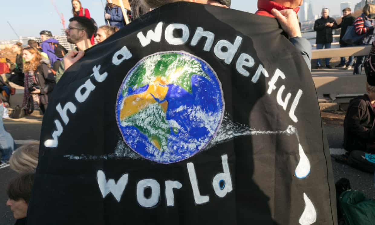 ‘The message is clear: everyone is responsible for creating a more environmentally sustainable world.’ Photograph: Steve Parkins/REX/Shutterstock