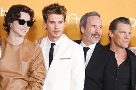 Part Two stars Timothee Chalamet, Austin Butler, Denis Villeneuve and Josh Brolin.