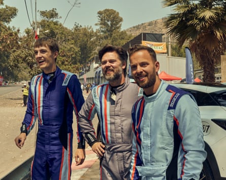 Francis Bourgeois, Thomas Holland and James Engelsman in The Grand Tour.