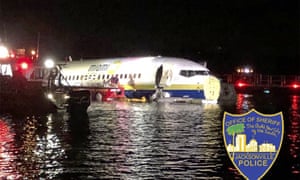 There were 136 passengers on the plane which ditched into the St John’s river in Jacksonville.