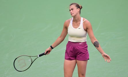 Aryna Sabalenko en la final de Indian Wells