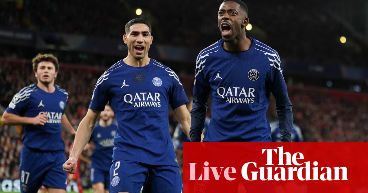 Liverpool v Paris Saint-Germain: Champions League last 16, second leg – live Liverpool v Paris Saint-Germain: Champions League last 16, second leg – live
