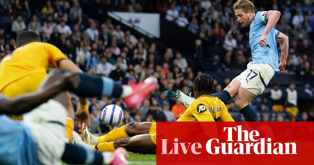 Manchester City v Wolves: Premier League – live Manchester City v Wolves: Premier League – live