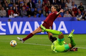 Jodie Taylor turns the ball into an empty net.