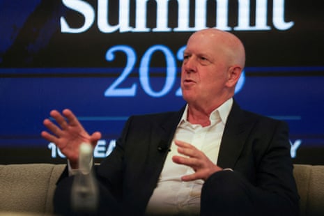 David Solomon, CEO of Goldman Sachs, speaks during the Australian Financial Review Business Summit in Sydney, Australia, March 4, 2025.