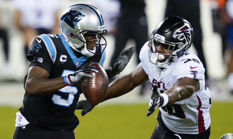 Atlanta Falcons hang on to beat Carolina Panthers and avoid season sweep, NFL