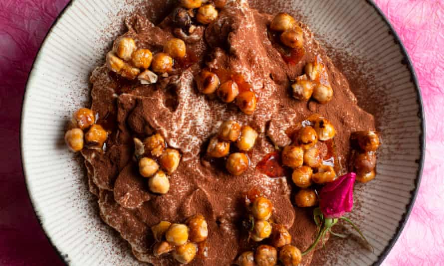 ‘Do not stir – just watch the sugar melt and become pale gold in colour’: coffee cream hazelnut trifle.