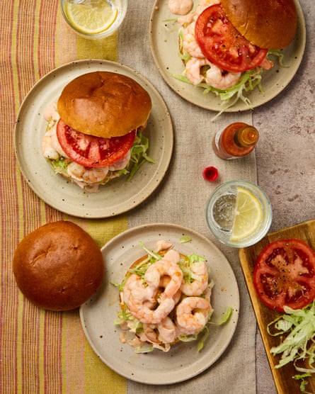 Ravinder Bhogal’s bloody mary prawn brioche rolls