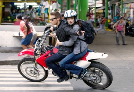 With Rachel Weisz in The Bourne Legacy, 2012;