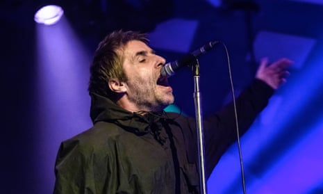 Testing fan loyalty … Liam Gallagher performing in Glasgow.