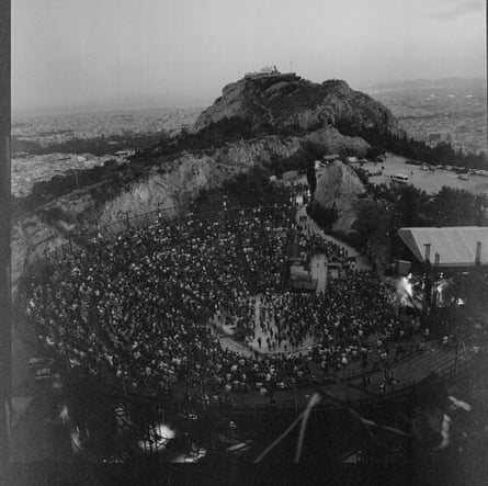 King Gizzard and the Lizard Wizard performing at Lycabettus theatre, Athens, Greece.