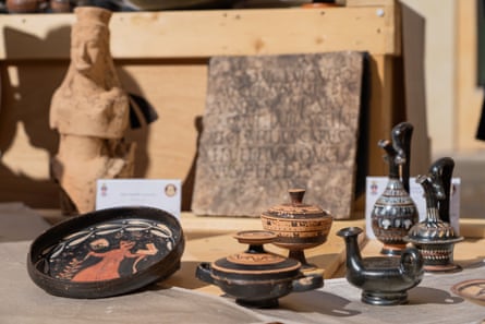 artifacts on display