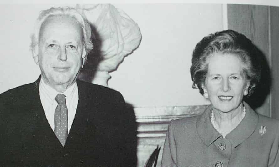 Peregrine Worsthorne with Margaret Thatcher.