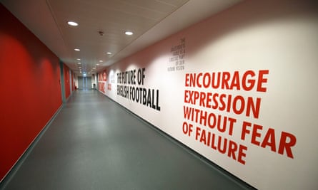 A corridor at St George’s Park, pictured in 2017. Staff there have departed at the end of the redundancy consultation process.