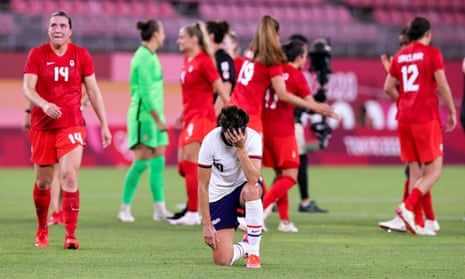 Carli Lloyd takes in the USWNT’s loss to Canada at the Olympics on Monday
