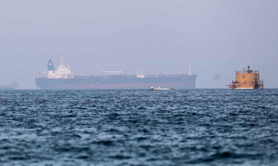 The incident follows an attack on the Mercer Street tanker, pictured, off the coast of Oman last week.