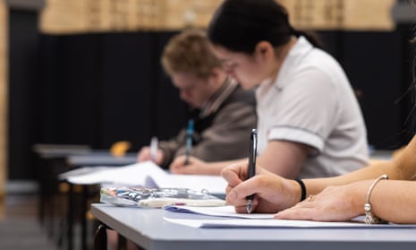 Year 12 students sit HSC