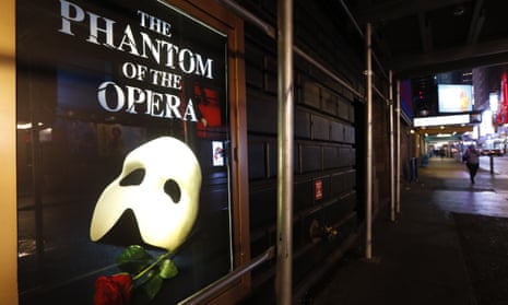 A poster advertising The Phantom of the Opera.