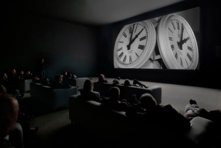 24-hour party people ... Christian Marclay’s The Clock, 2010. Installation view with audience.