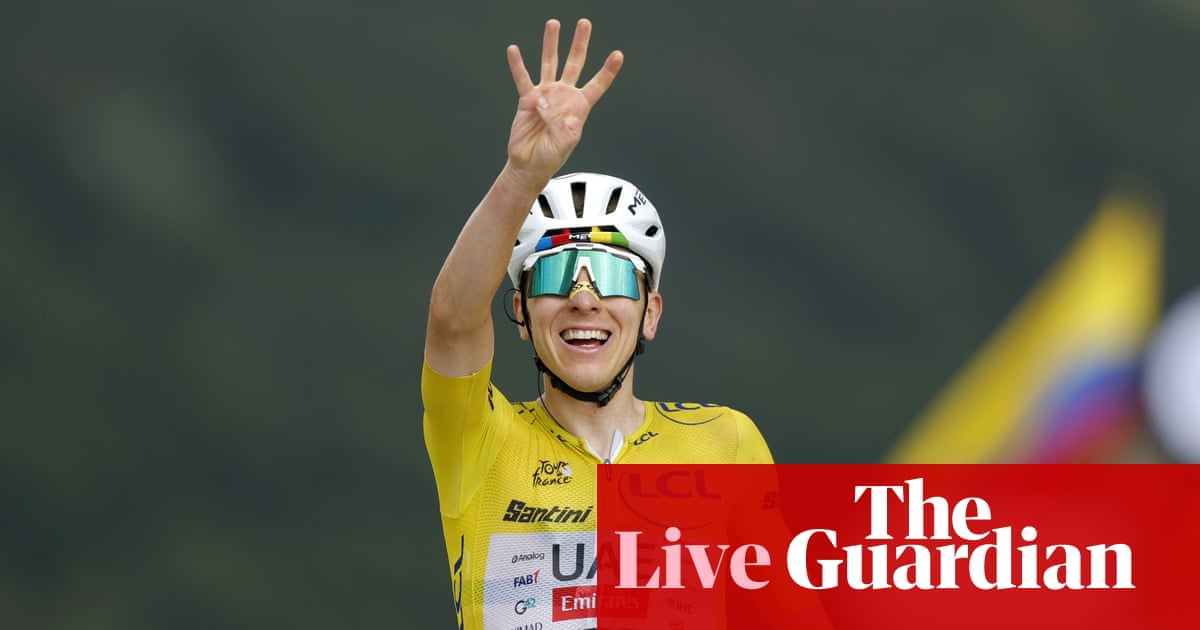 Tour de France stage 14: Pogacar powers clear to win his fourth stage of 2026 race – as it happened