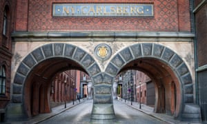 Detail of the Elephant Tower at the former Carlsberg Brewery in Ny Carlsberg Vej street in Copenhagen (Denmark).