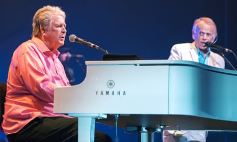 Brian Wilson and Al Jardine performing in 2017.