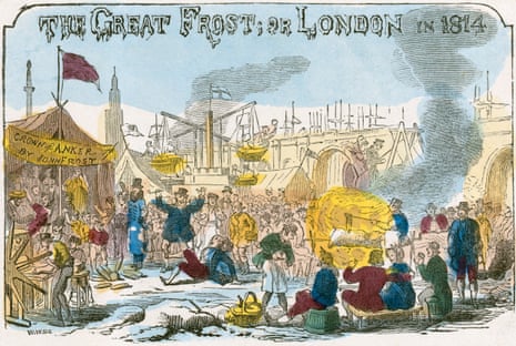 The last frost fair on the River Thames. From the Mayson Beeton Collection. Artist Unknown.