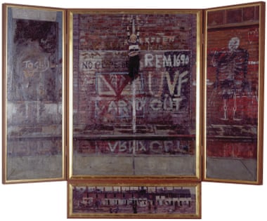 Ken Howard's 1978 work Ulster Crucifixion is in Gothic altar style.
