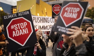A Stop Adani rally in Brisbane in July