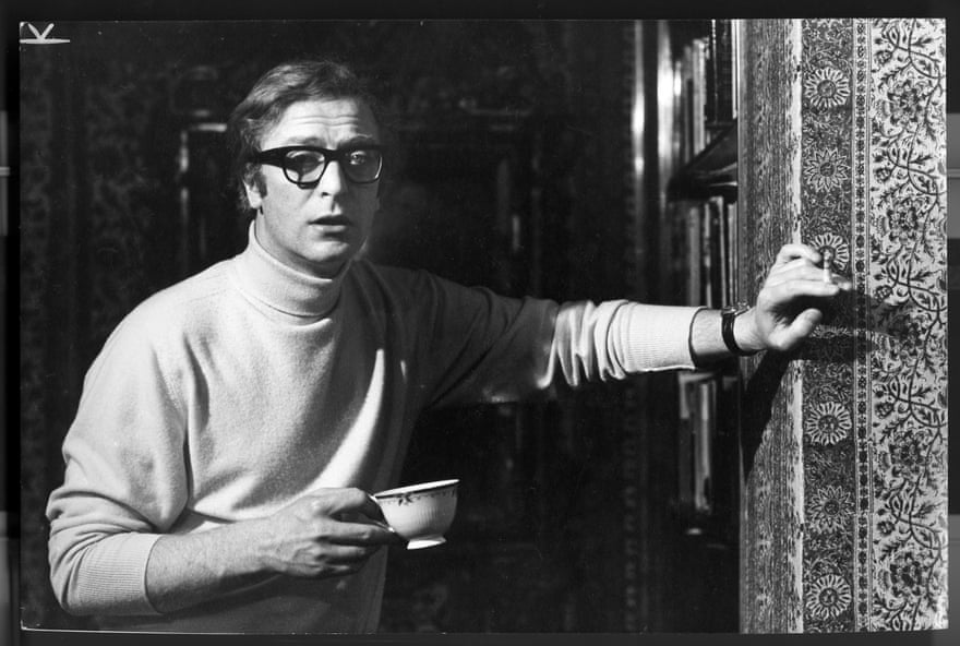 A Jane Bown portrait of Michael Caine in 1968, taken in his Grosvenor Square flat.