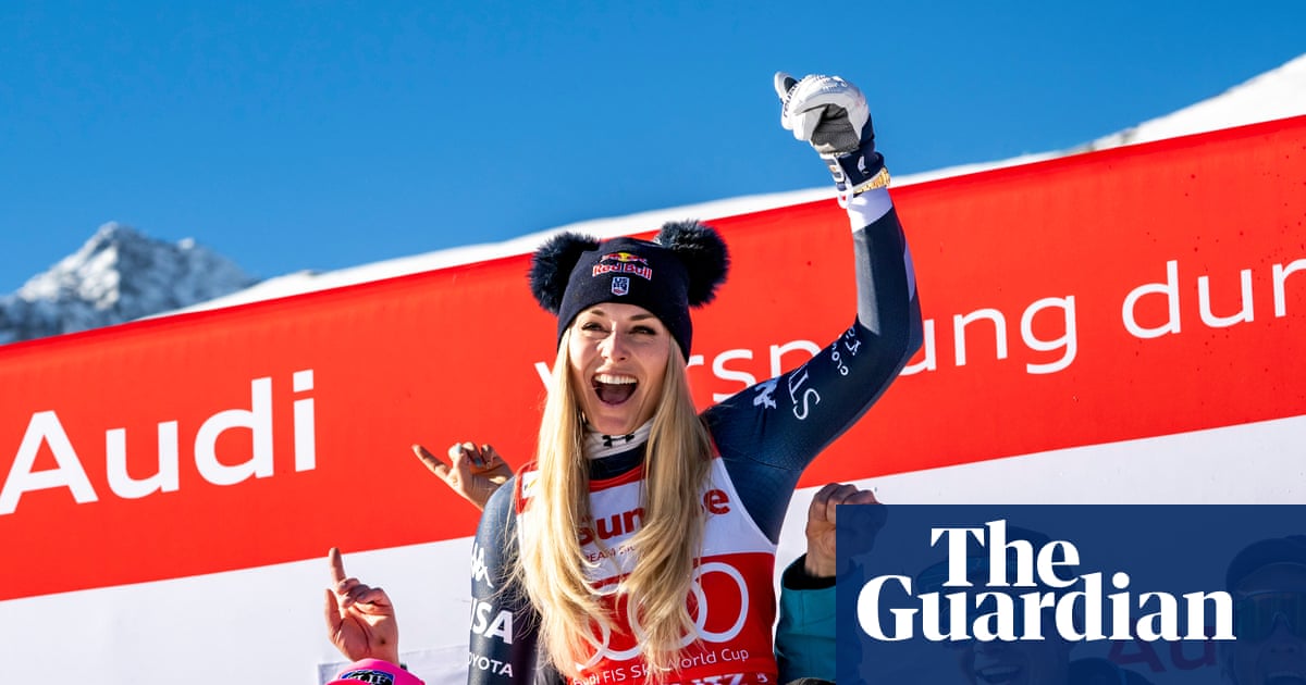Lindsey Vonn second at St Moritz a day after historic World Cup win