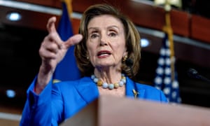 House speaker Nancy Pelosispeaks during a news conference on Capitol Hill on 12 Oct.