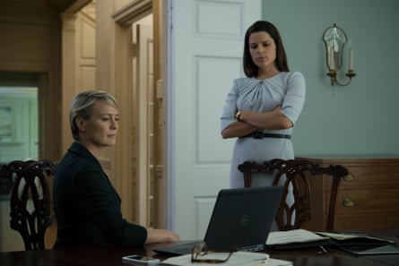 Robin Wright (left) and Neve Campbell in House of Cards