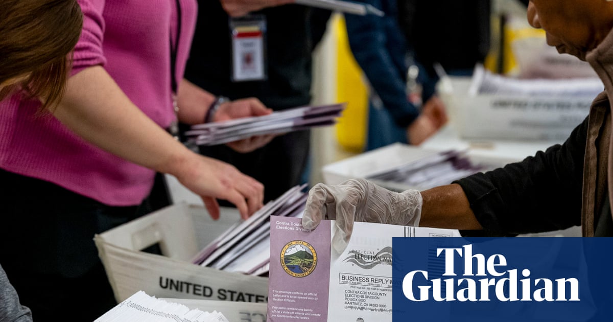US supreme court hears arguments in mail-in ballots case ahead of midterms