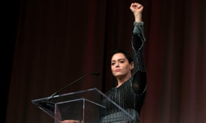 Rose McGowan in Detroit. ‘The main benefit of the internet has been social connectivity: uniting marginalized groups in ways that give them a seat at the table.’