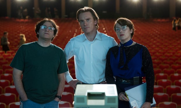 John Steen, Michael Fassbender and Kate Winslet in Steve Jobs.